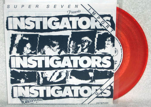 INSTIGATORS "Live In Denmark 1986 " 7" (Mystic) Orange Vinyl